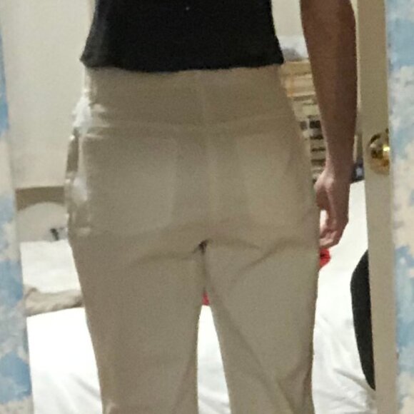 Jones New York Stretch White Mid-Rise Pants Size 6 - Picture 2 of 11